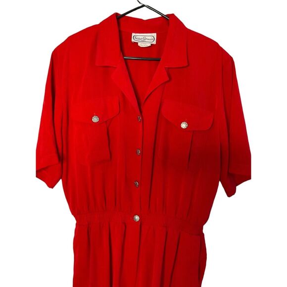 Red Jumpsuit Old‎ Money Y2K 90’s - Picture 10 of 11